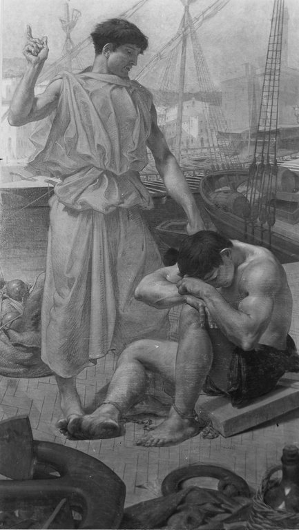 Opera di misericordia: visitare i carcerati (dipinto) by Lehoux Pierre Adrien Pa